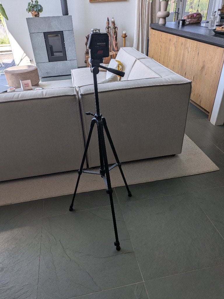 Parkside cordless Cross Line Laser PKLLP 360 A1, Ophalen, Zo goed als nieuw, Overige meters