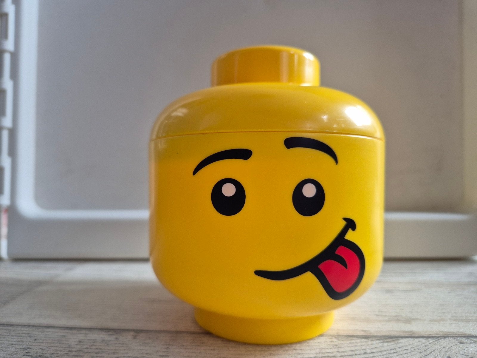 Leuk lego-hoofd opbergbakje, Ophalen of Verzenden, Zo goed als nieuw