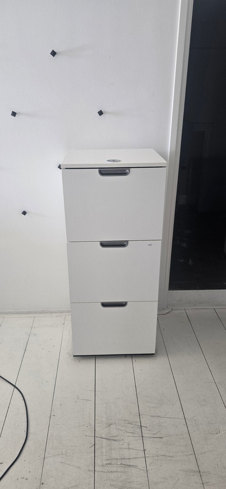 Witte ladekast met 3 laden - 120x50x45 cm, Huis en Inrichting, Kasten | Ladekasten, Ophalen, Overige materialen, Gebruikt, 100 tot 150 cm