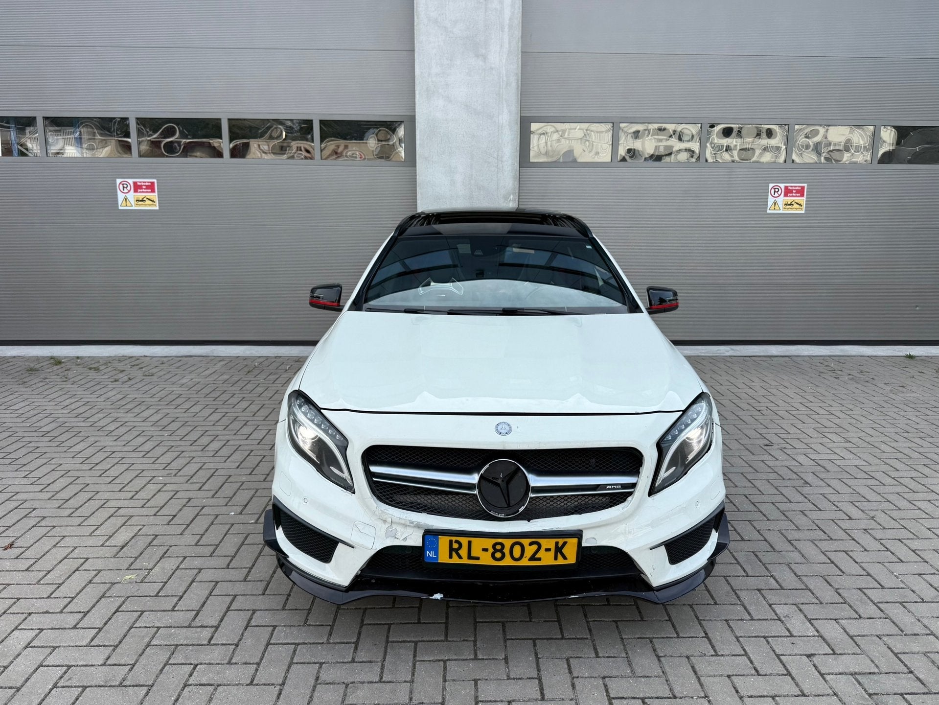 Mercedes-Benz GLA-klasse AMG 45 4Matic Edition 1, Auto's, Gebruikt, Euro 6, 4 cilinders, Wit