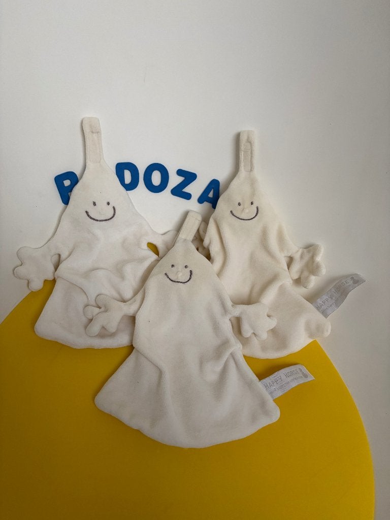 K4478 happy horse doekje spook spookje wit 3x, Ophalen of Verzenden, Zo goed als nieuw, Overige typen