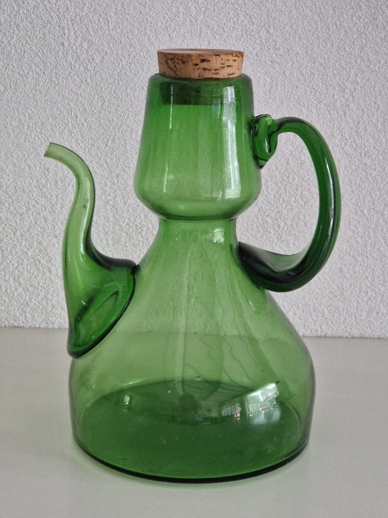 Spaanse groene Setrill -  wijn, olie of azijn -  50 jaar oud, Antiek en Kunst, Ophalen of Verzenden
