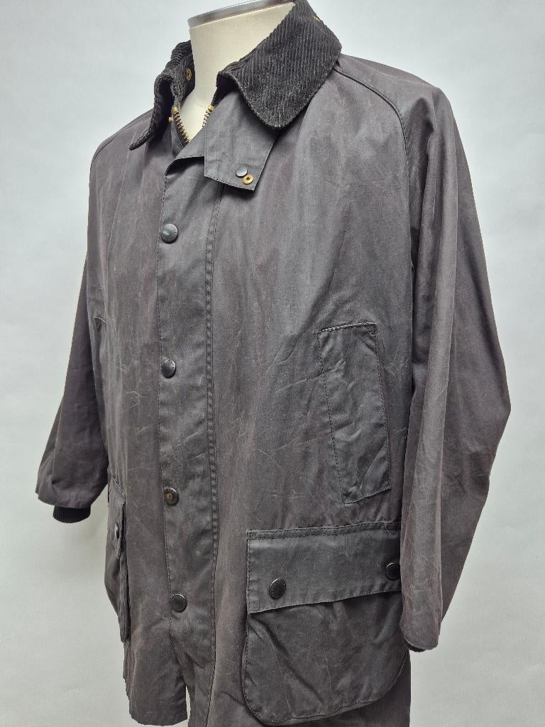 Barbour Bedale wax jas, zwart C42-107 cm., Maat 52/54 (L), Barbour, Zwart, Ophalen of Verzenden
