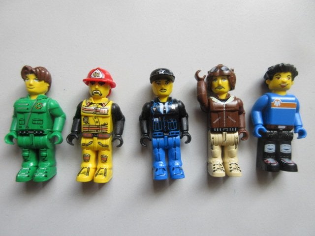 nr. 3973, 5 Lego creator poppetjes., Ophalen of Verzenden, Zo goed als nieuw, Lego