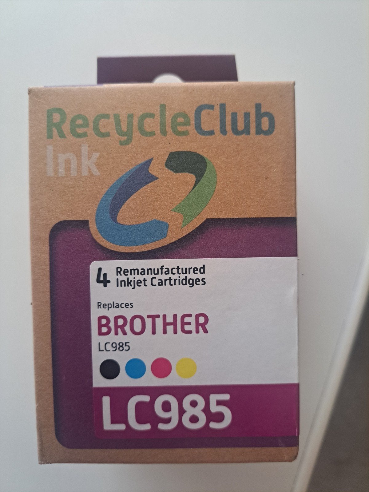 RecycleClub Ink Brother LC985 Remanufactured Cartridges, Computers en Software, Ophalen of Verzenden, Zo goed als nieuw, Cartridge