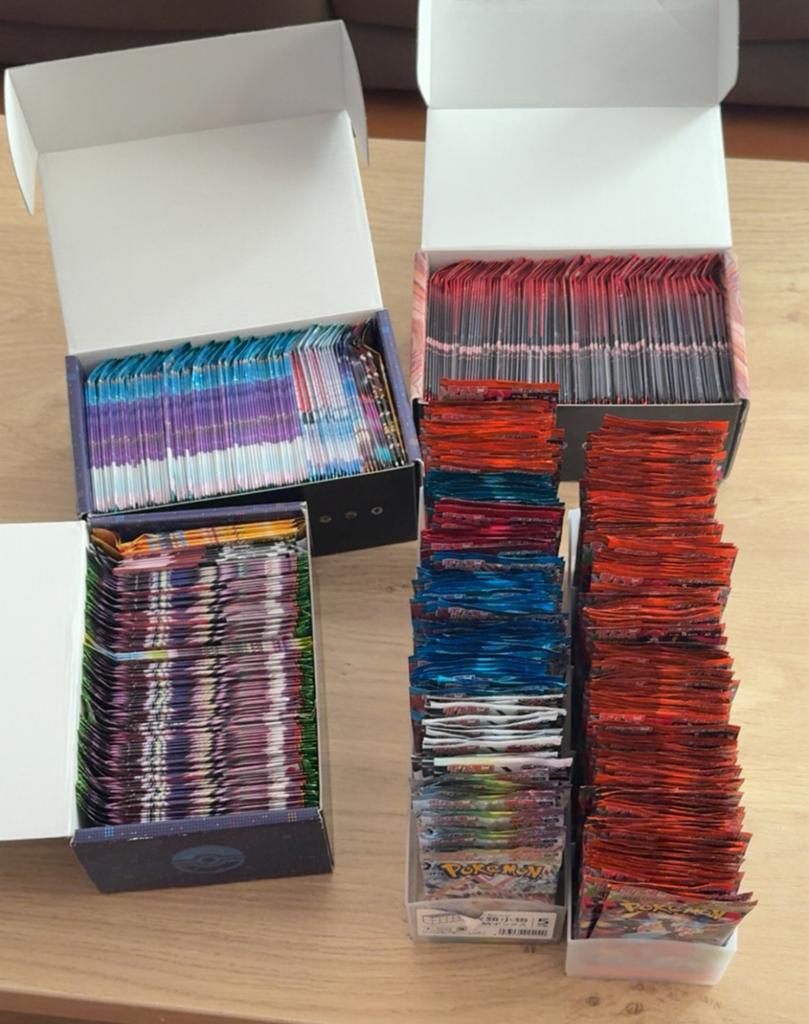 Pokemon booster packs Japans 559 stuks, Ophalen of Verzenden, Zo goed als nieuw, Booster