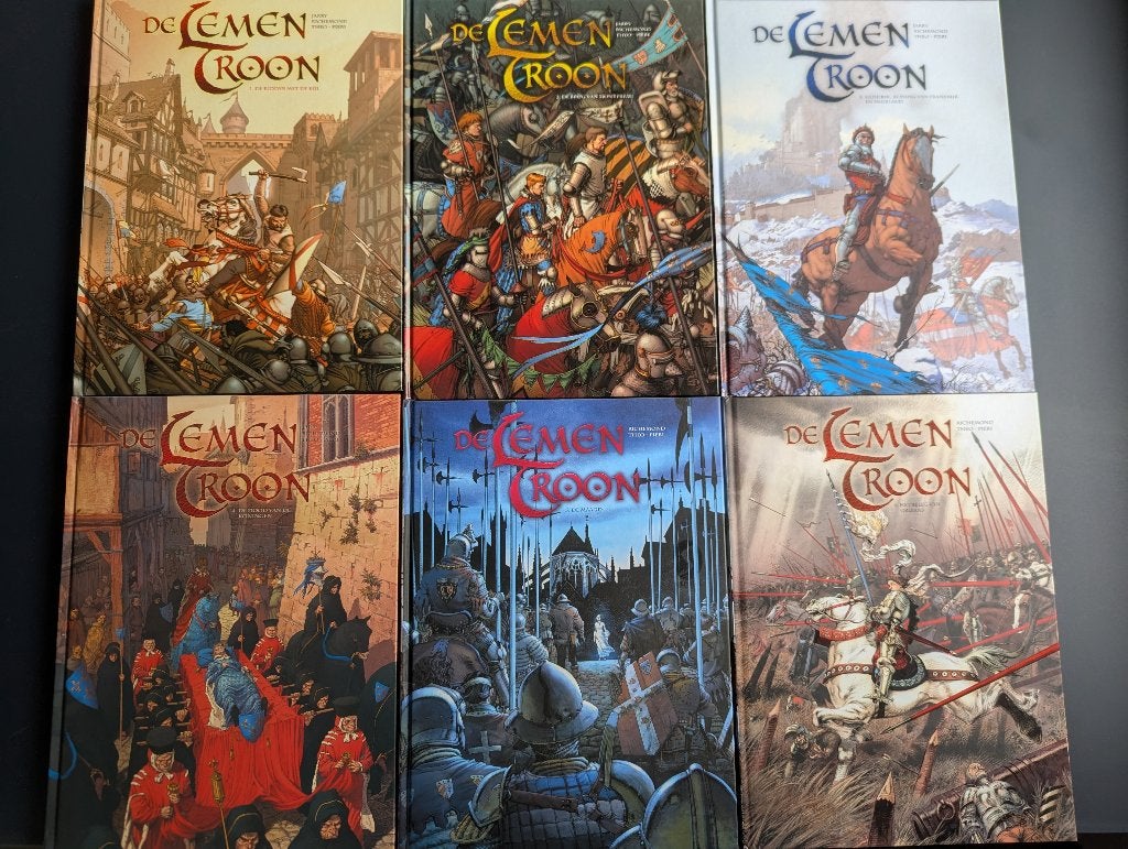 De Lemen Troon, complete reeks, 1 t/m 6, hardcovers, Complete serie of reeks, Ophalen of Verzenden, Zo goed als nieuw