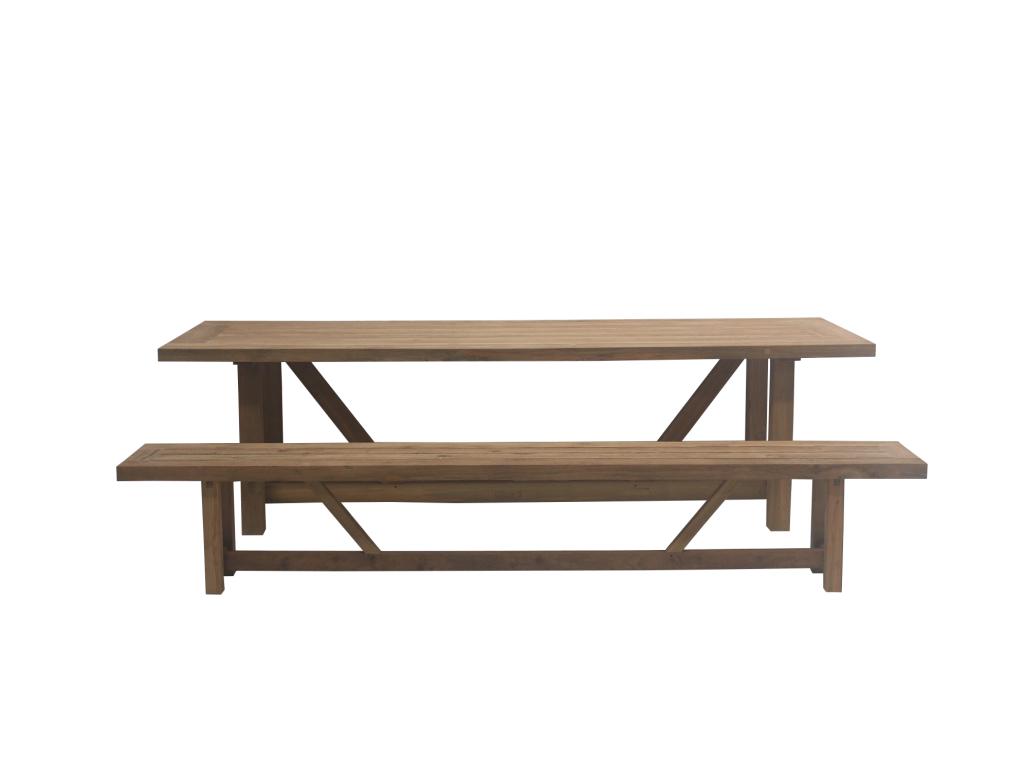 Landelijk klassieke tuintafel - Liamlake, Tuin en Terras, Tuintafels, Niet ingevuld, Nieuw, Ophalen of Verzenden, Rechthoekig