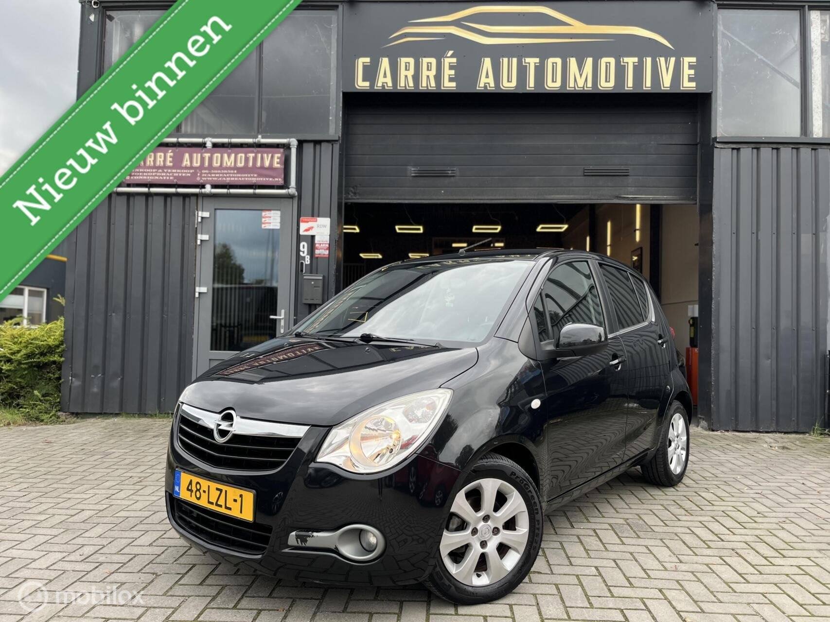 Opel Agila 1.2 Edition Automaat|Airco|Elektrische ramen|LMV, 4 cilinders, Verwarmde buitenspiegels, Zwart, Origineel Nederlands