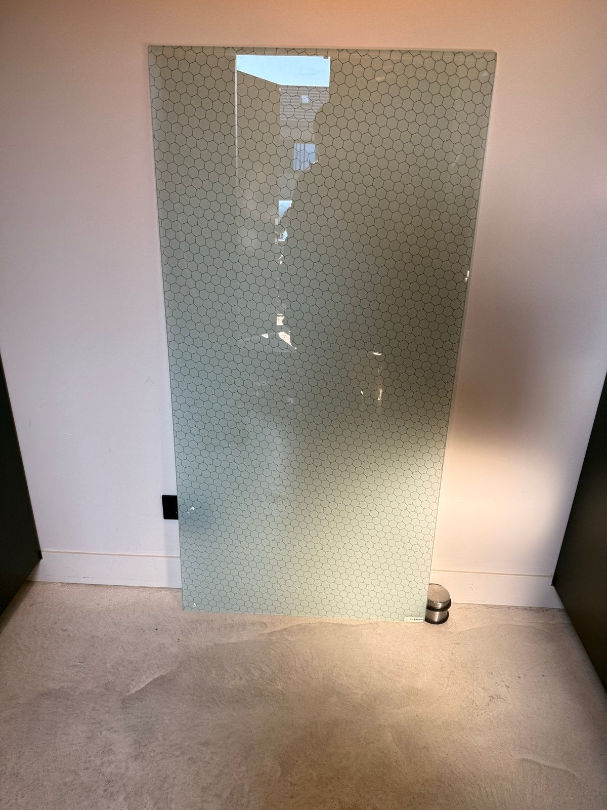 IKEA Glasplaat met Hexagon Patroon, Ophalen, Gebruikt, 50 tot 100 cm, Glas