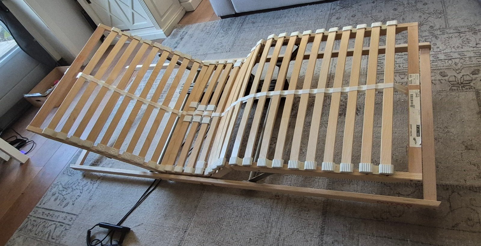 Lattenbodem SultanLando Ikea 80x200 cm elektrisch bedienbaar, Huis en Inrichting, Ophalen, Gebruikt, Eenpersoons, 80 cm