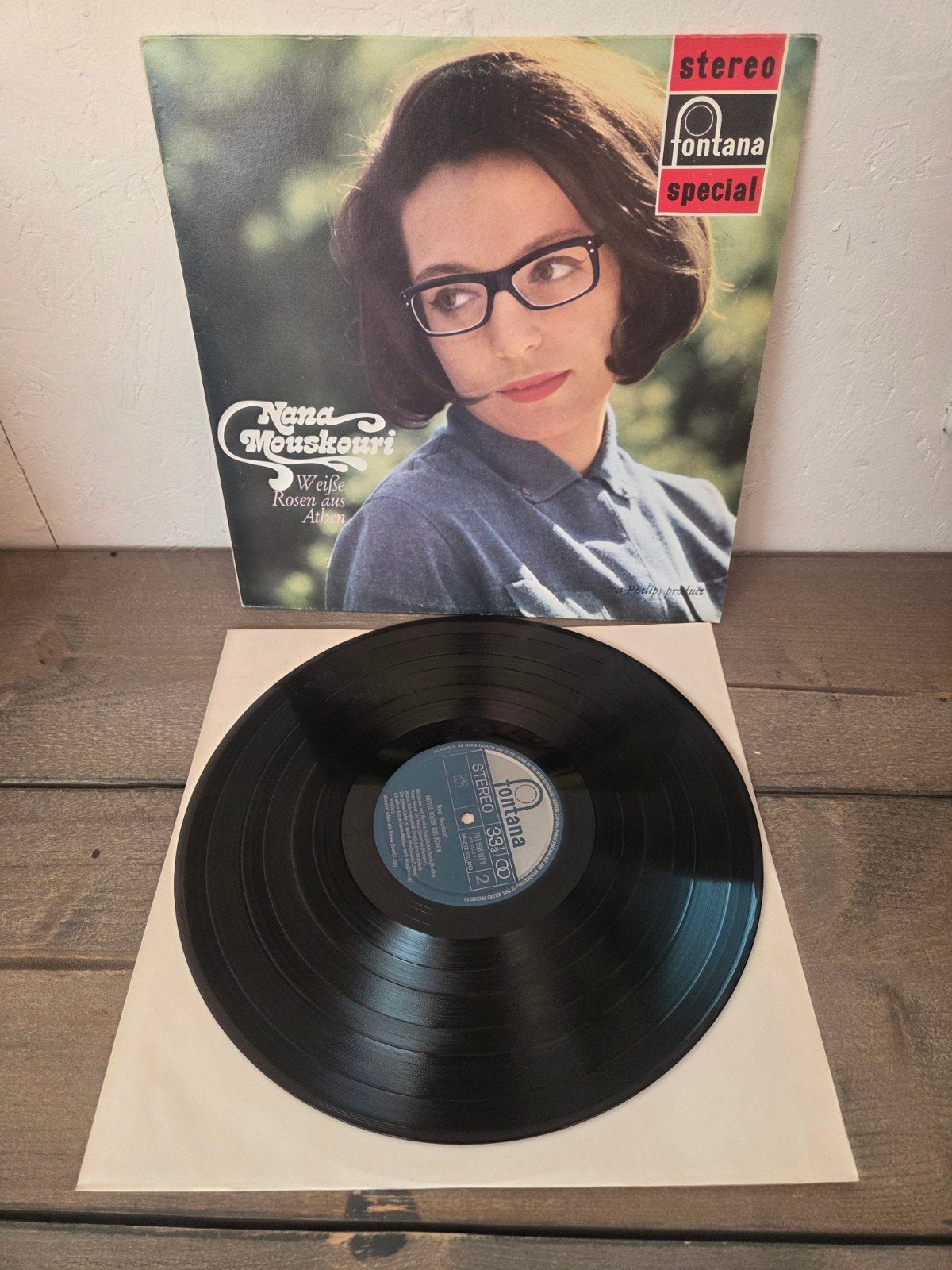 Nana Mouskouri - Weiße Rosen aus Athen (LP), Gebruikt, Originele persing, Ophalen of Verzenden, 12 inch