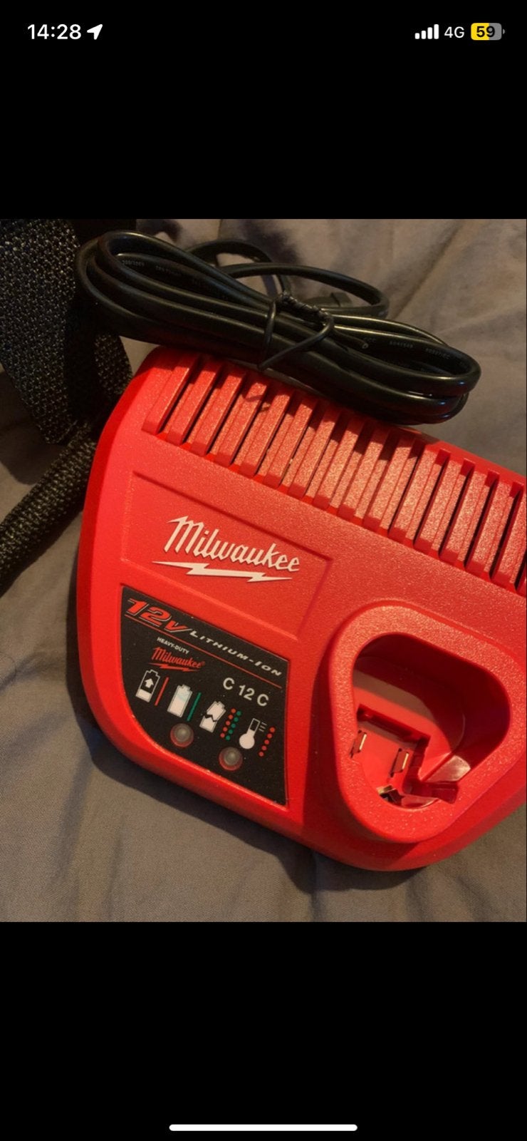 Milwaukee M12 Acculader C12 C met Opbergtas, Ophalen of Verzenden, Nieuw