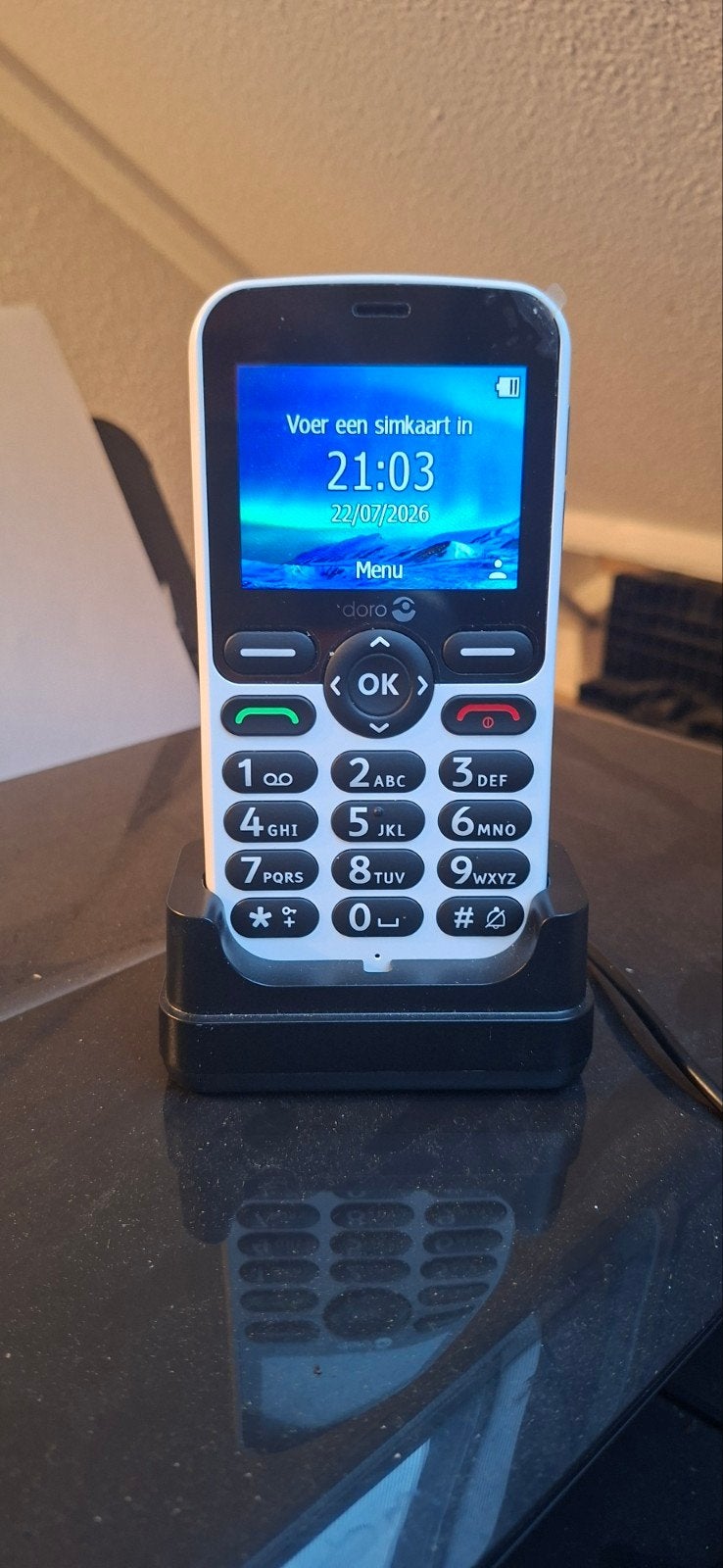 DORO senioren telefoon - Zo goed als nieuw, simlock vrij, Telecommunicatie, Ophalen, Zo goed als nieuw, Zonder abonnement, Zonder simlock