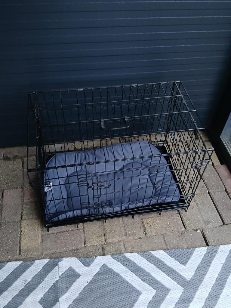 Hondenbench en mand met kussen., Dieren en Toebehoren, Ophalen