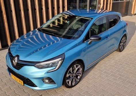 Renault Clio 1.6 E-tech Hybrid Intens  140pk 2021automaat !!, Auto's, 4 cilinders, Blauw, 23 km/l, Origineel Nederlands