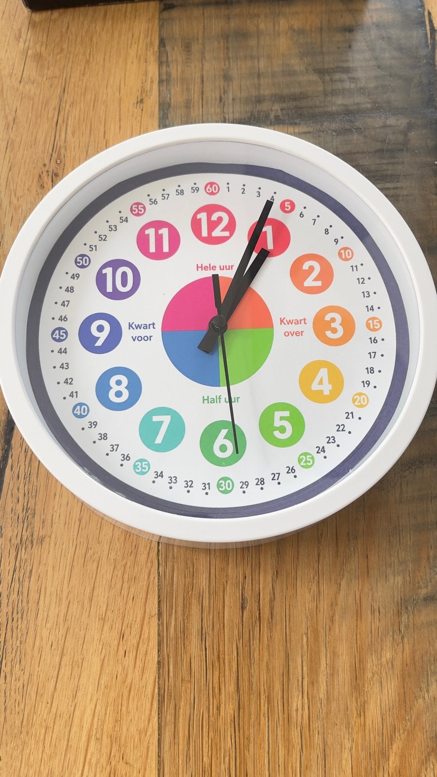 Leerklok voor kinderen, Ophalen of Verzenden, Nieuw, Wandklok