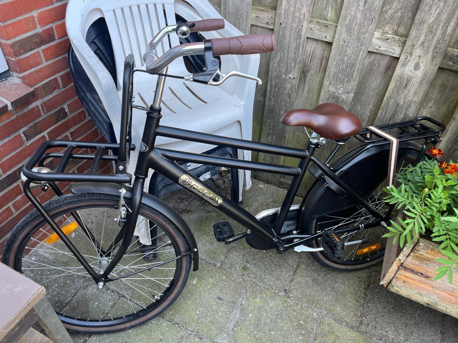 Popal Daily Dutch Basic fiets - Zwart, Velgrem, Ophalen, Overige merken, 53 tot 56 cm