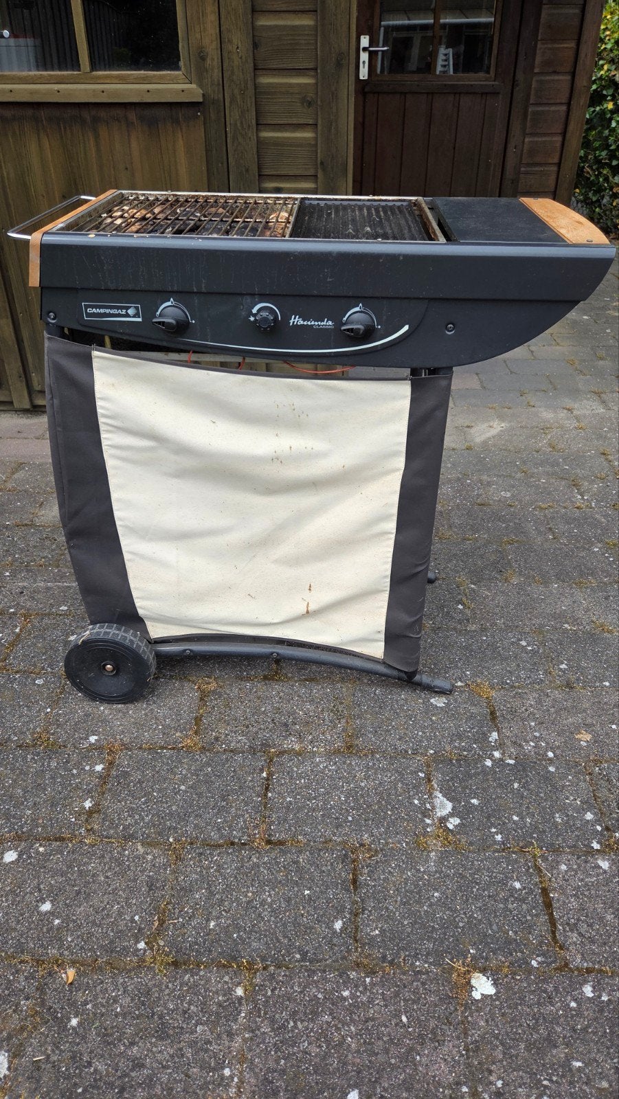 Campingaz Hacienda Classic gasbarbecue met hoes, Tuin en Terras, Ophalen, Gebruikt, Campingaz
