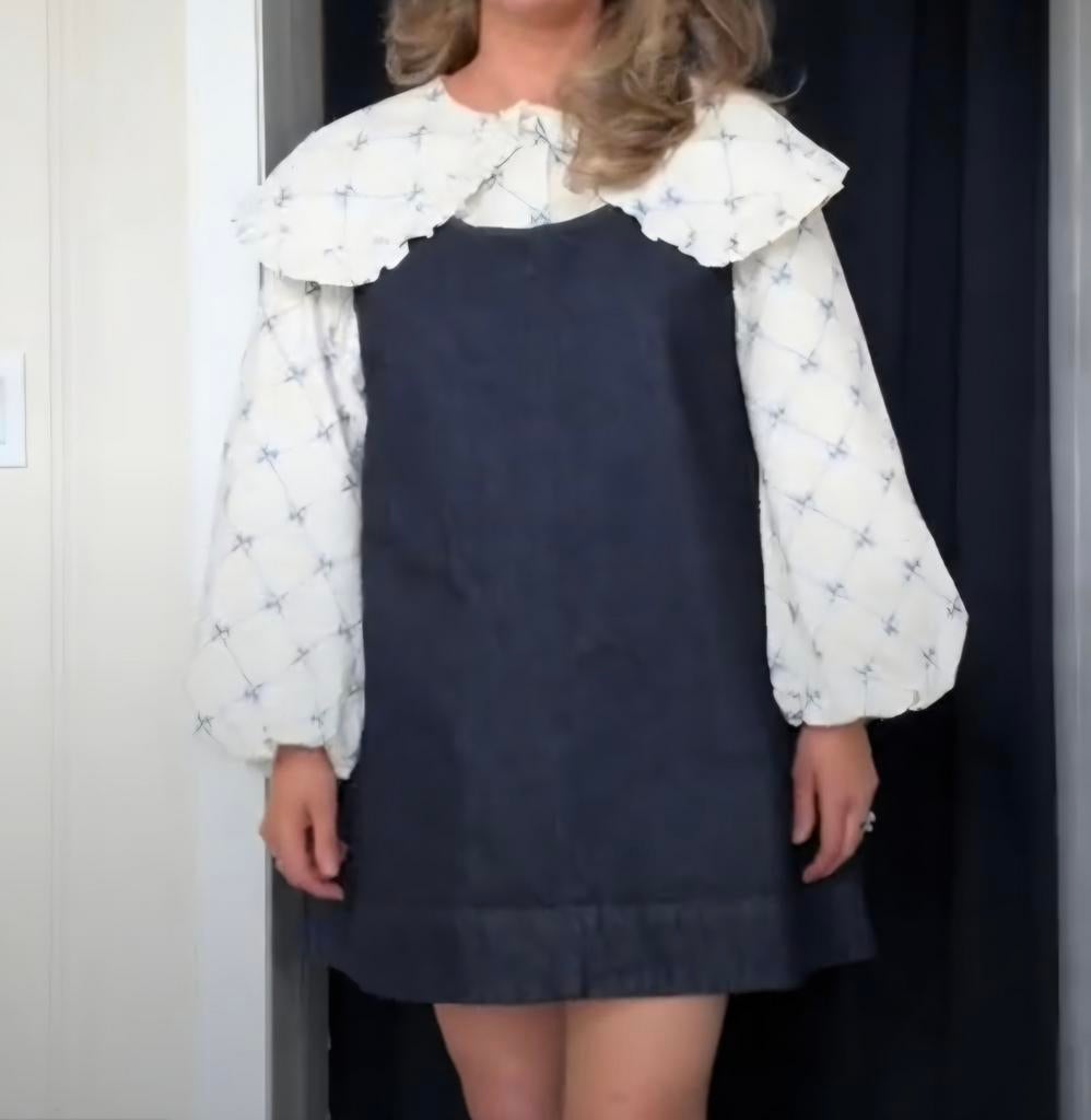 Aligne overgooier jurk - Donkerblauw denim maat 36, Kleding | Dames, Jurken, Blauw, Ophalen of Verzenden, Aligne, Maat 36 (S)