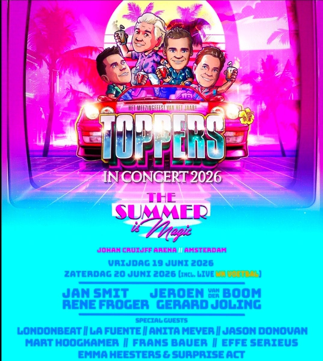Toppers in concert 19 juni 2026, Twee personen, Juni
