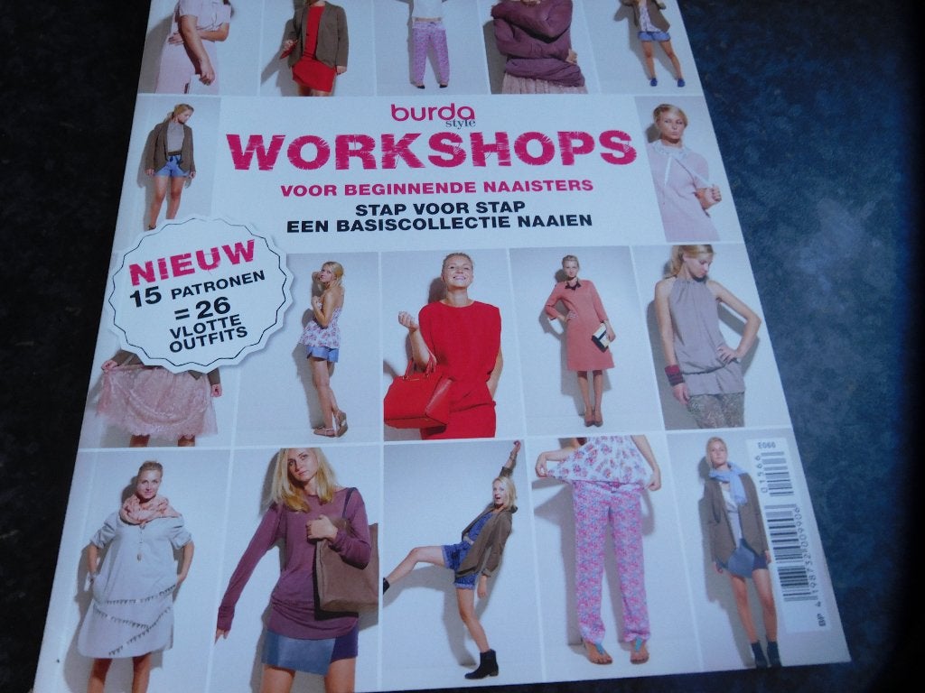 kledingpatronen == Burda workshops voor beginners, Hobby en Vrije tijd, Kledingpatronen, Ophalen, Zo goed als nieuw, Vrouw, Burda