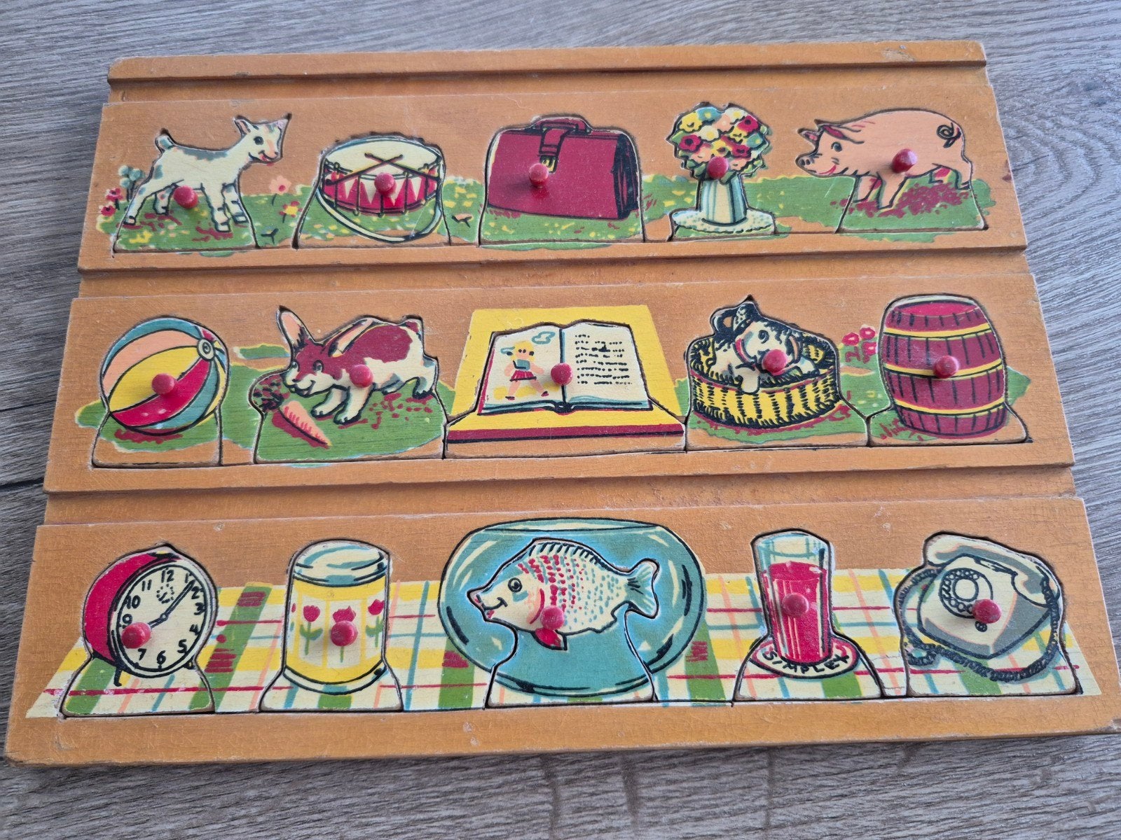 mooie oude knopjes puzzel uit de jaren 50/60, Verzamelen, Ophalen of Verzenden, Gebruikt