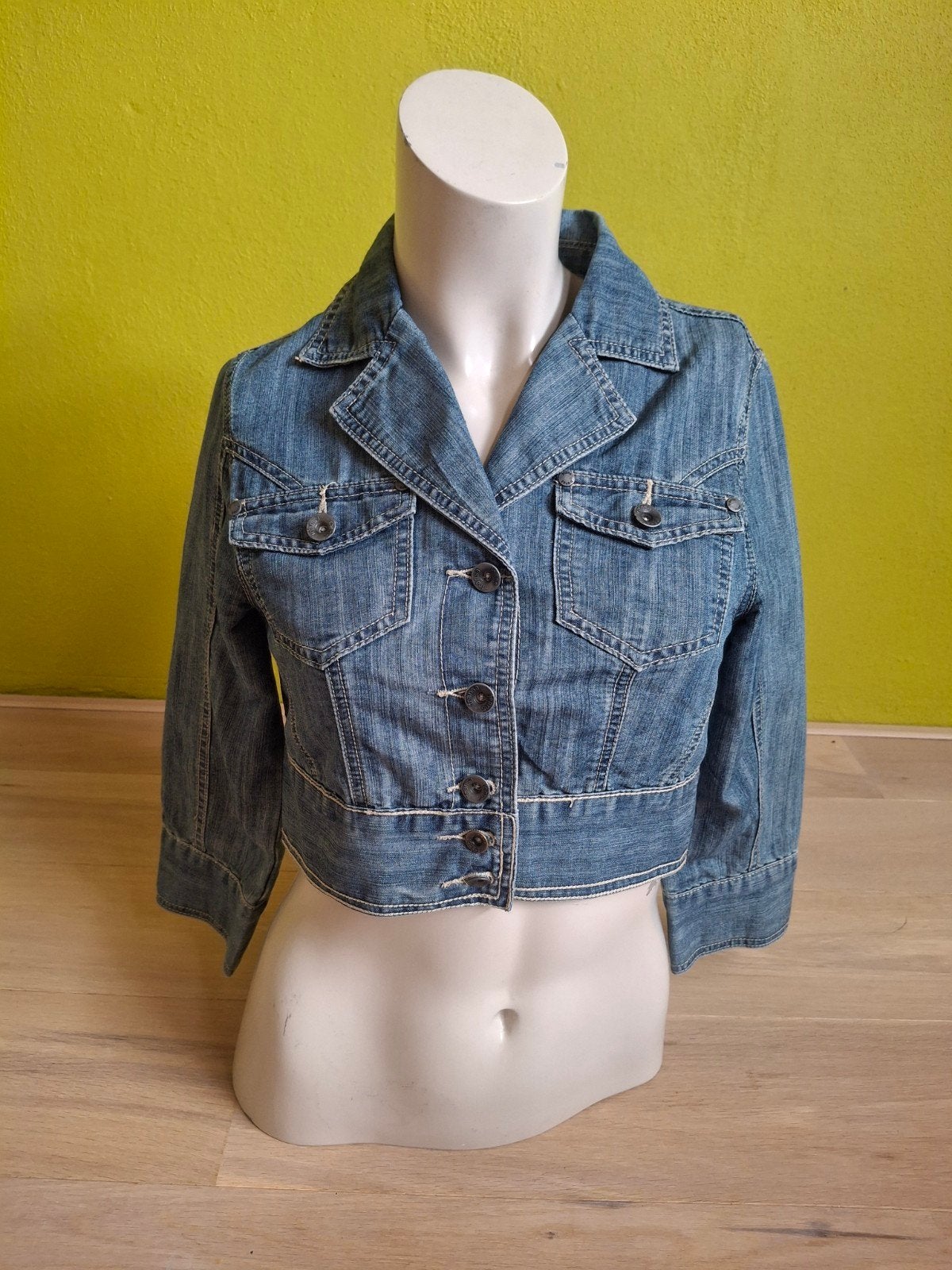 FRANSA JEANS nieuw kort spijkerjasje. Mt 36, Verzenden, Nieuw, Maat 36 (S), Blauw