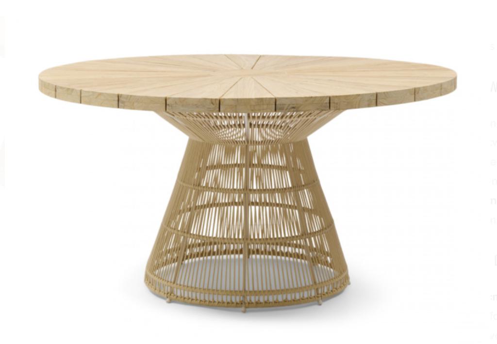 Nieuw Rivièra Maison Tropez Rond Teak hout tuin tafel 140 cm, Ophalen of Verzenden, Nieuw, Rond, Teakhout