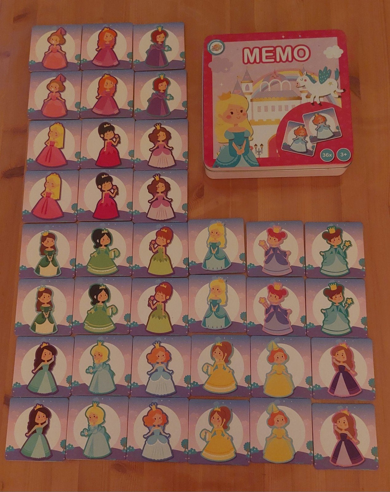 Prinsessen memory, Ophalen, Zo goed als nieuw