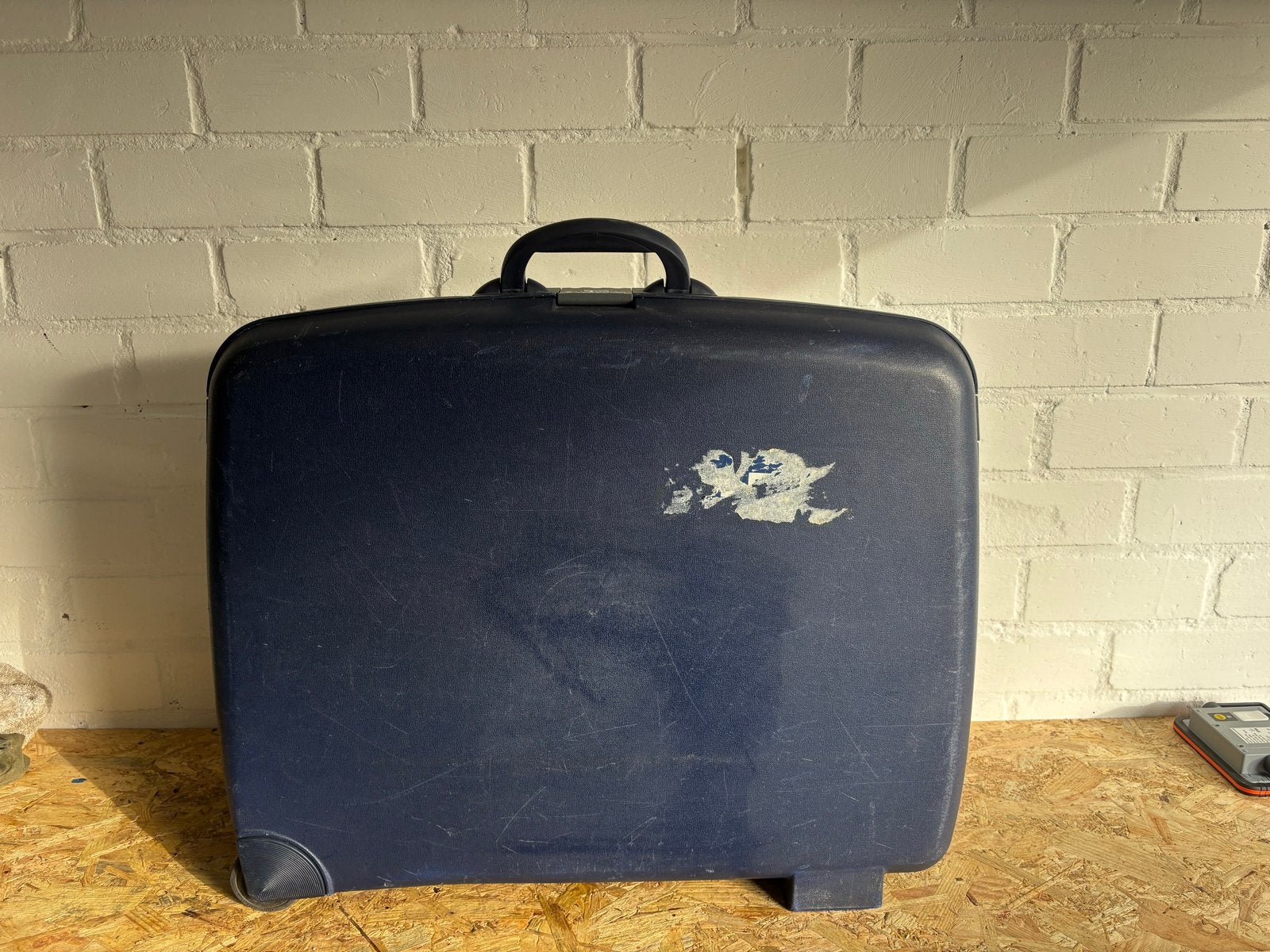 Delsey Koffer - Blauw - Met Wieltjes en Cijferslot, Wieltjes, 30 cm of meer, Gebruikt, Blauw