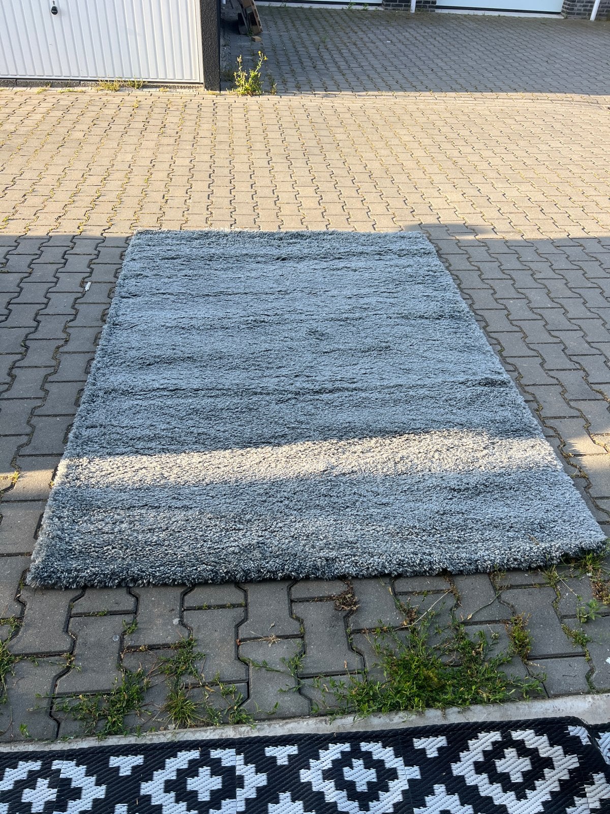 Hoogpolig vloerkleed L grey 160x230 cm, Ophalen, 150 tot 200 cm, 200 cm of meer, Zo goed als nieuw