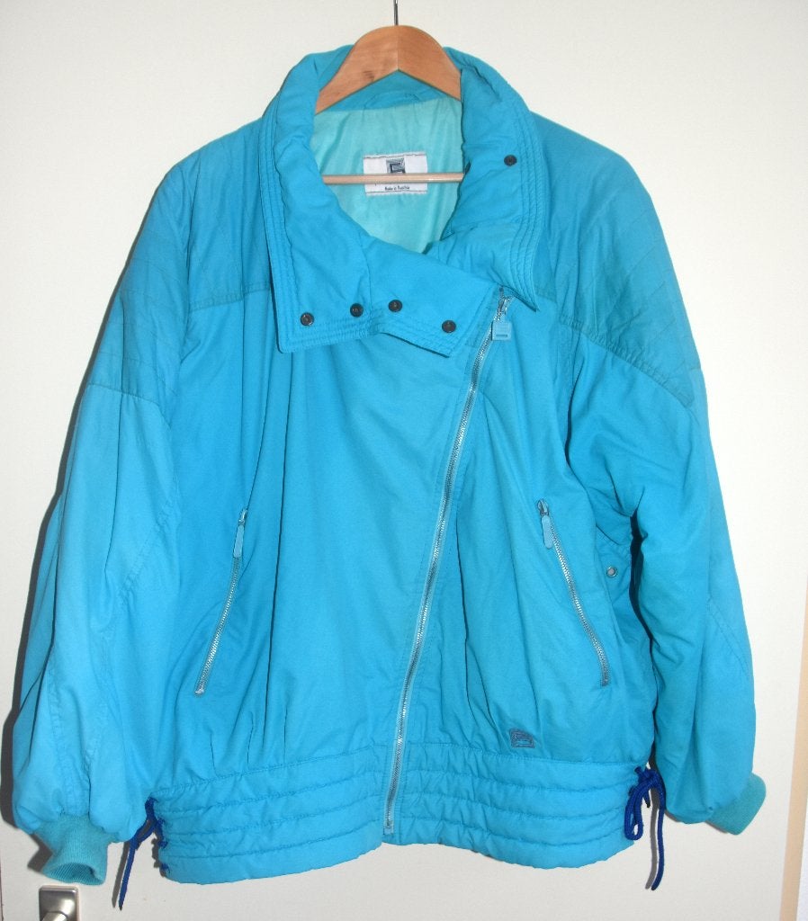 Peter Steinebronn ski jas jack winterjas aqua blauw maat 44, Verzenden, Gedragen, Maat 42/44 (L), Jack