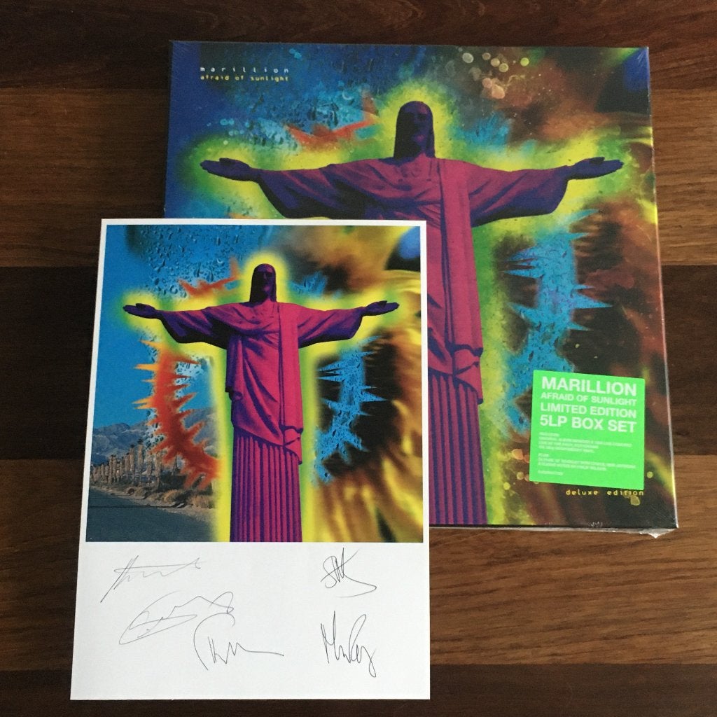 Vinyl 5LP BoxSet Marillion Afraid Of Sunlight SIGNED NIEUW, Cd's en Dvd's, Boxset, Progressive Rock, Geseald, Ophalen of Verzenden