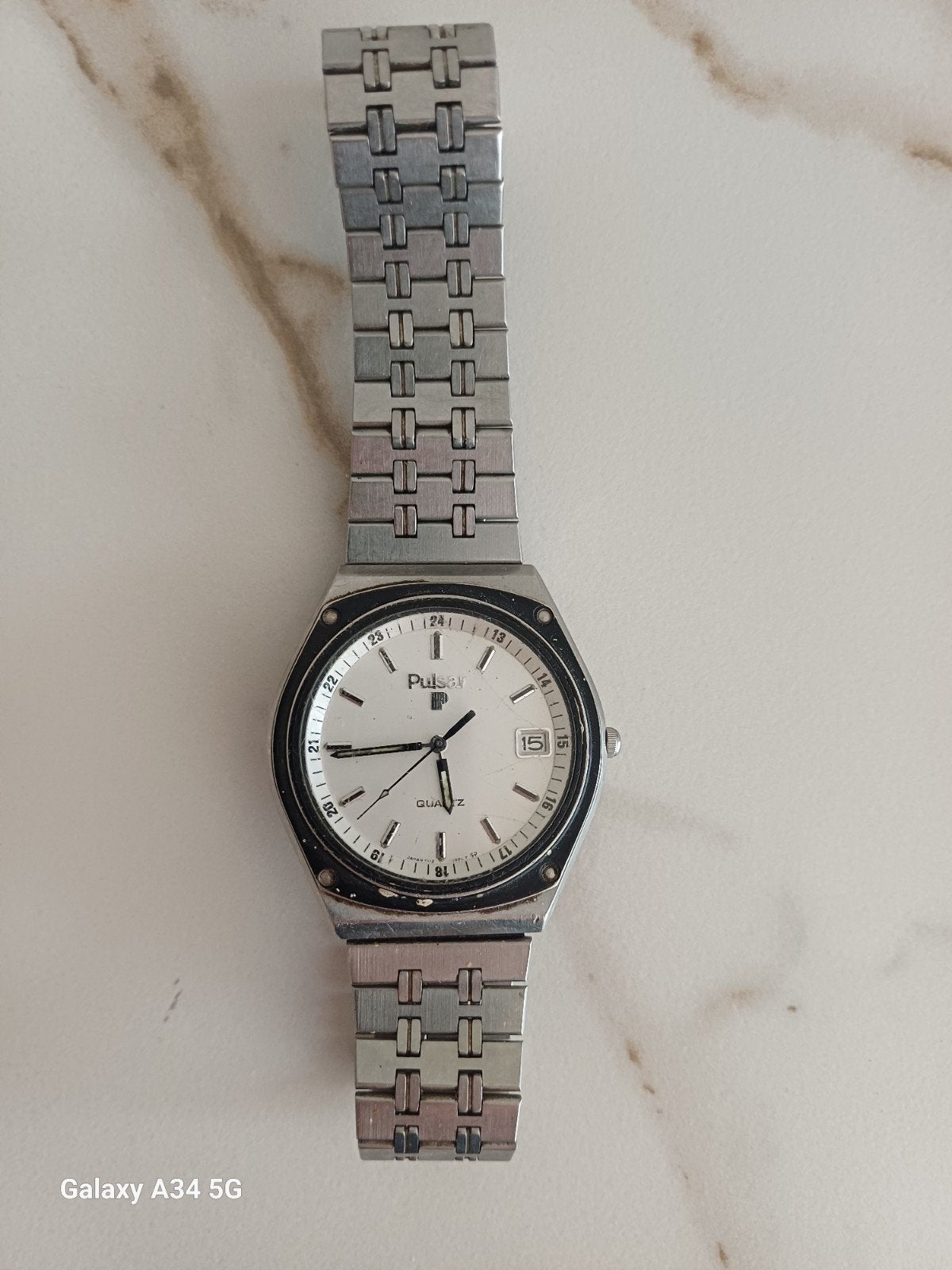 Pulsar Quartz Polshorloge - Klassiek Stalen Design, Overige merken, Staal, Gebruikt, Staal