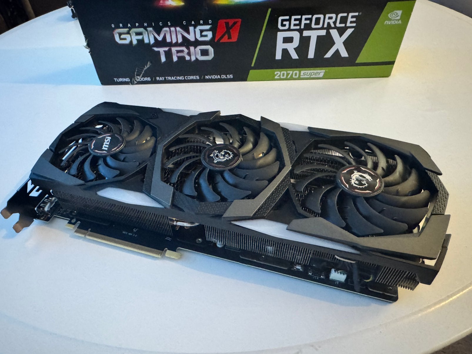 MSI GeForce RTX 2070 SUPER Gaming X Trio 8GB, PCI-Express 3, Gebruikt, GDDR6, Ophalen of Verzenden