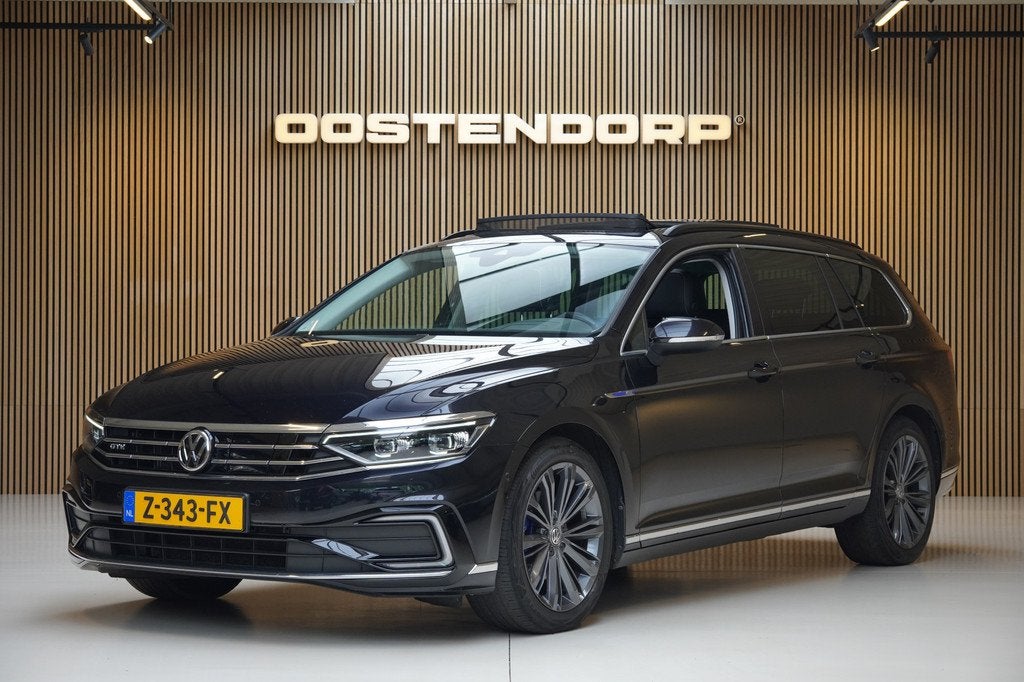 Volkswagen Passat Variant 1.4TSI/218pk PHEV GTE|2020|Leder|P, Gebruikt, 4 cilinders, Automatische klimaatregeling, Zwart