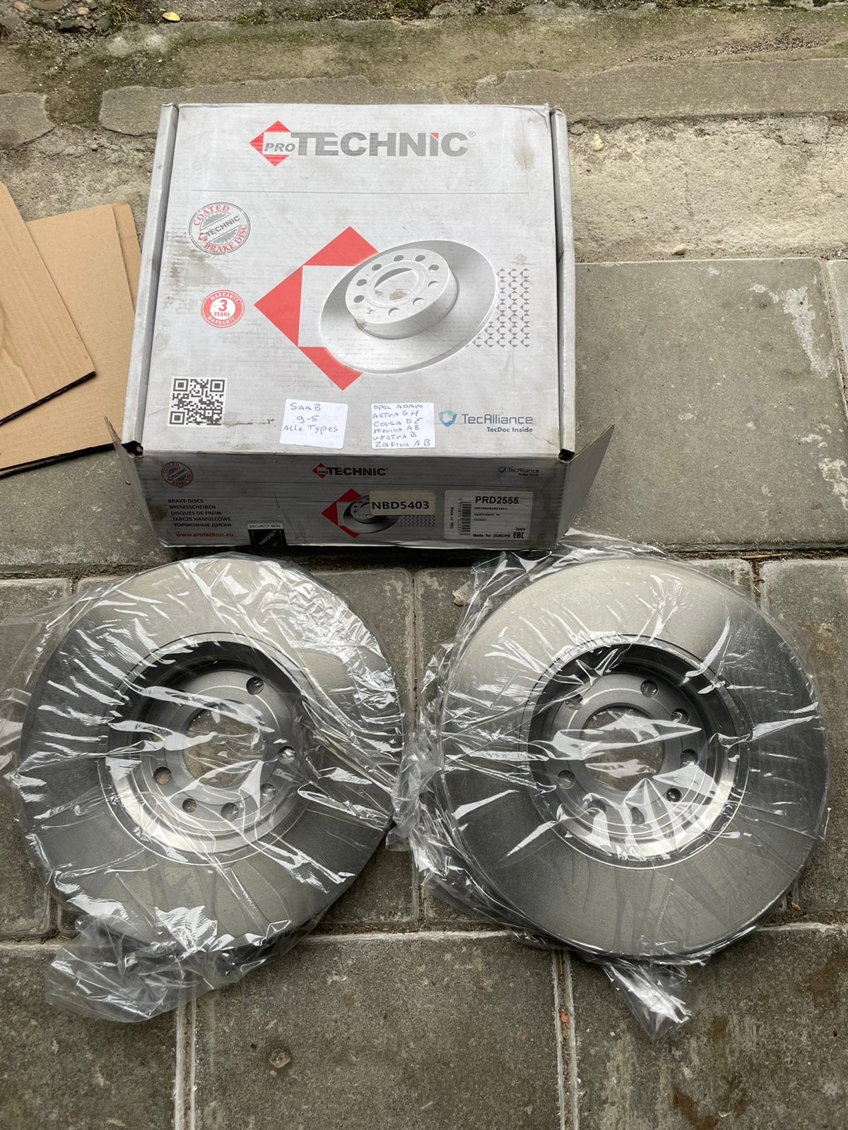 Nieuw set voorste remschijven Saab Opel, Ophalen of Verzenden, Nieuw