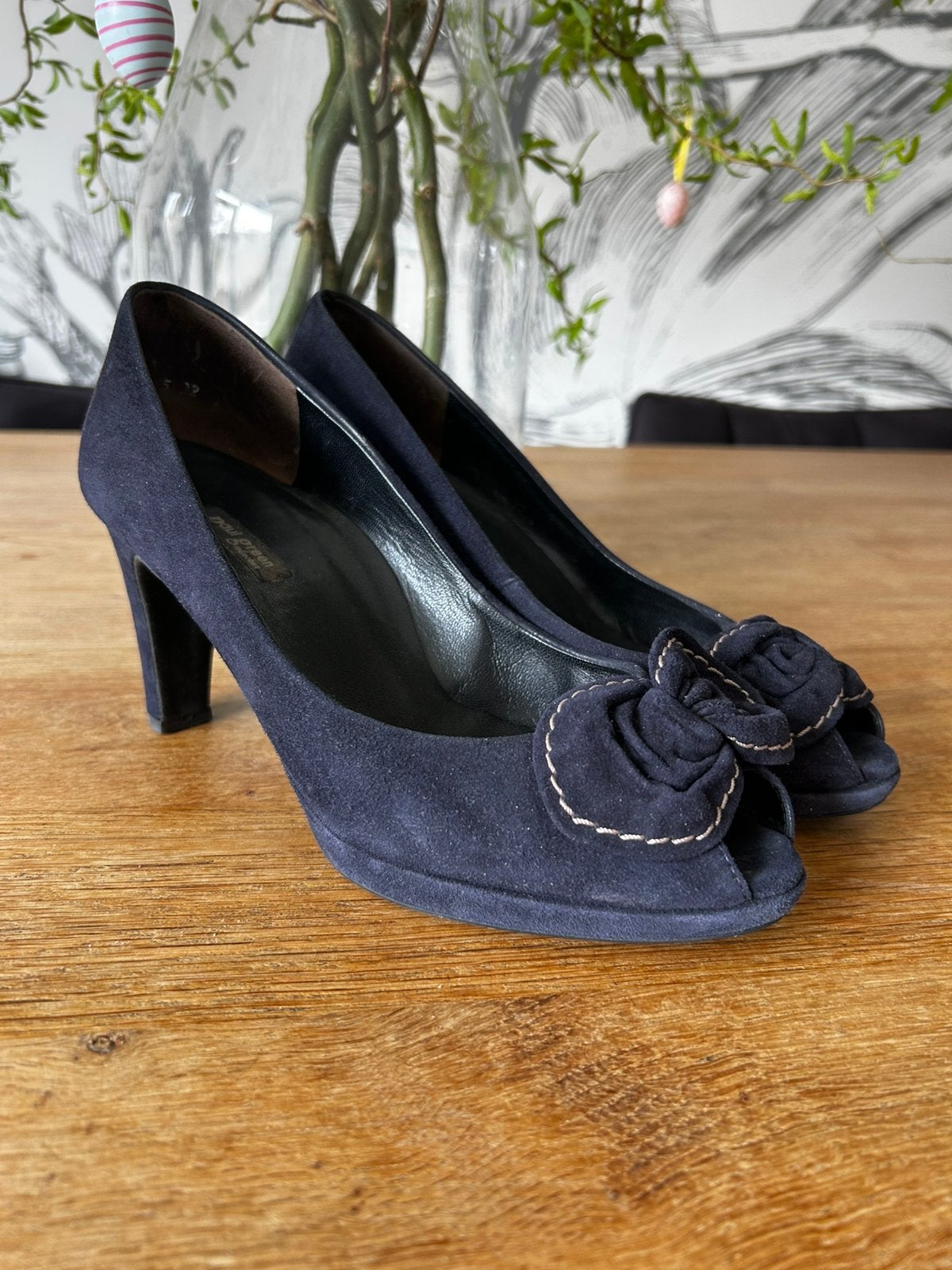 Paul Green blauw suèdepumps maat 37,5, Ophalen of Verzenden, Zo goed als nieuw, Blauw
