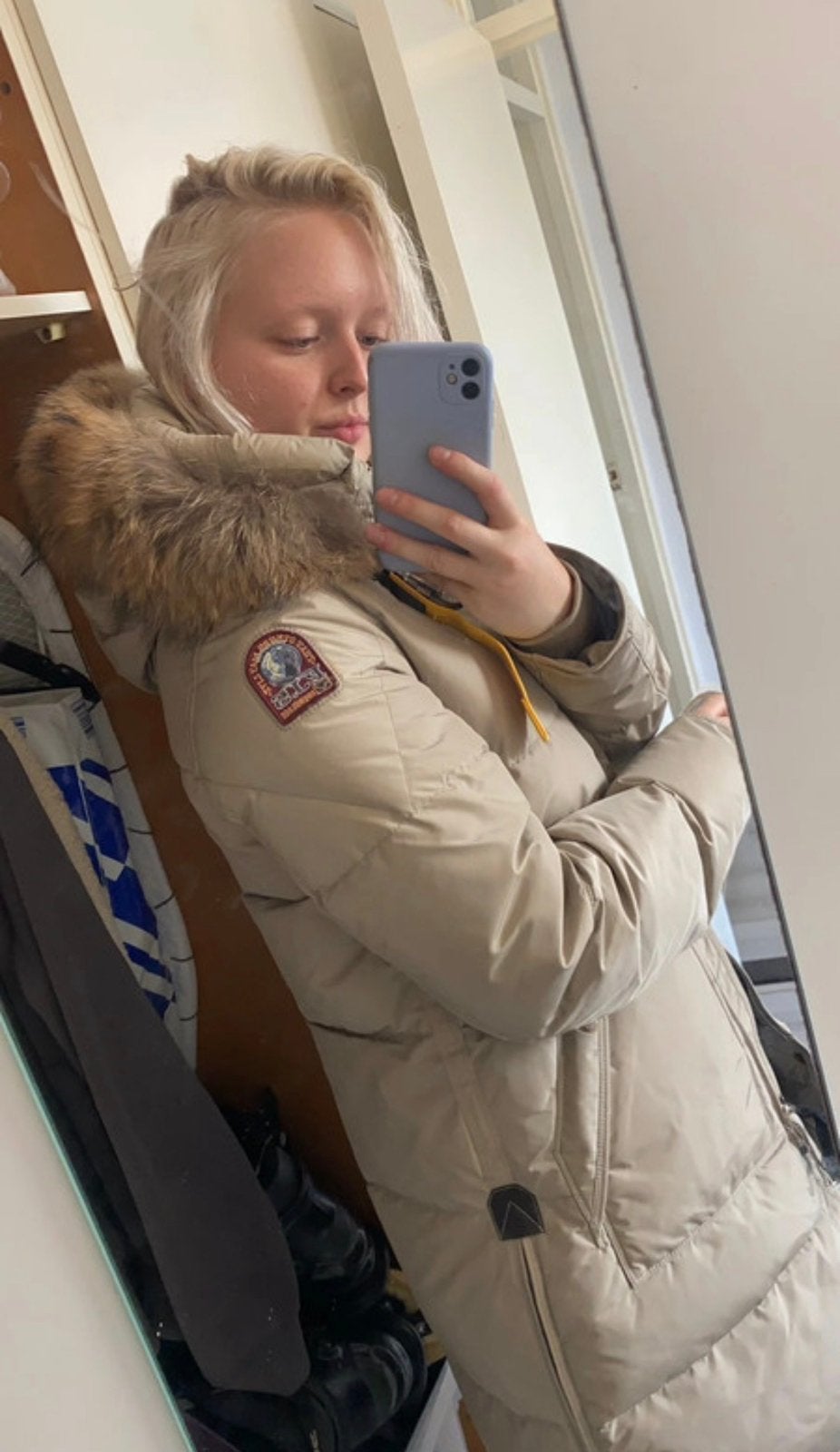 Parajumper long bear, Ophalen of Verzenden, Gedragen, Maat 48/50 (M), Beige