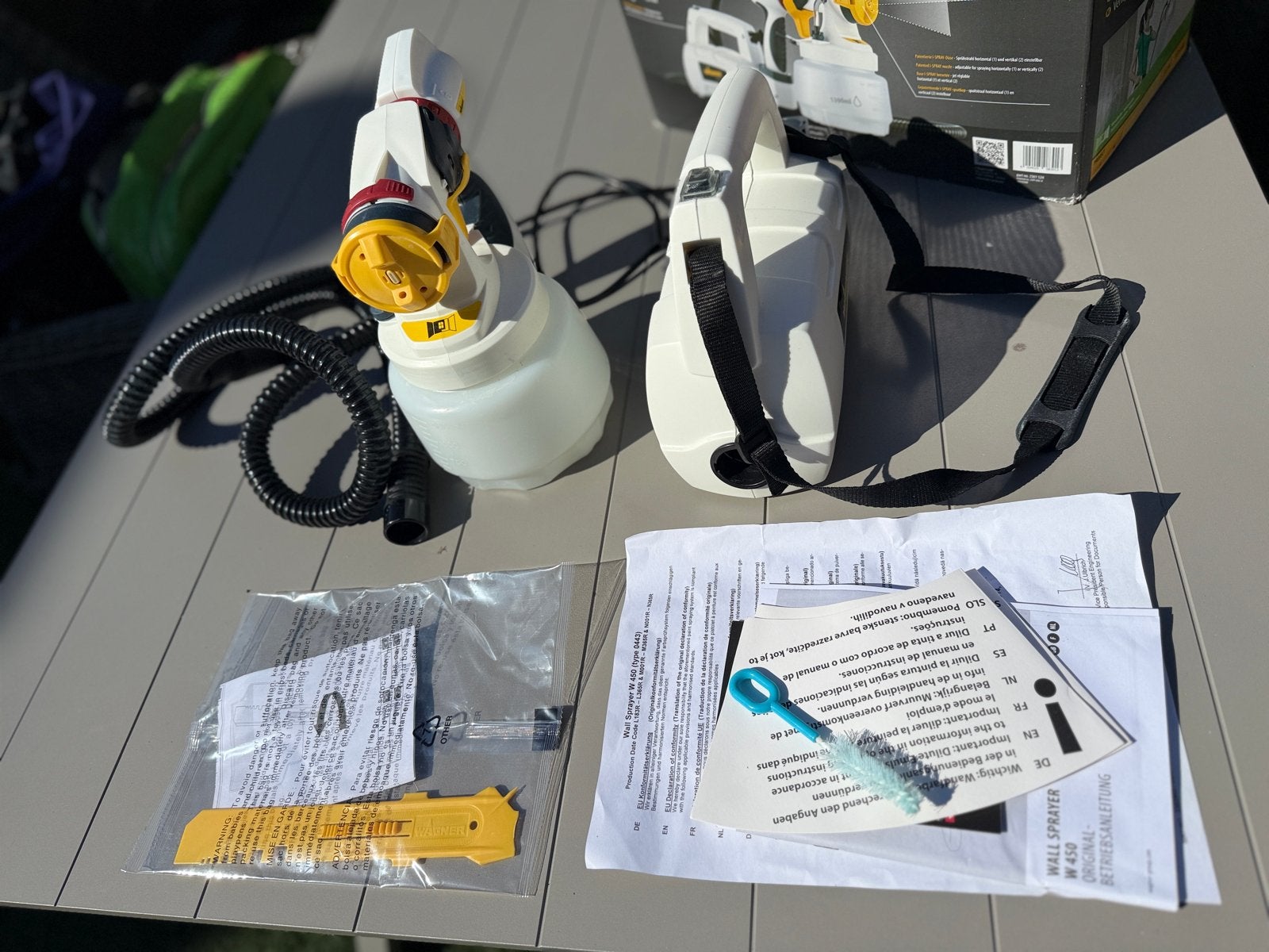 Wagner Wall Sprayer W 450 Verfspuitsysteem, Ophalen, Zo goed als nieuw, Verfspuit of Verfpomp