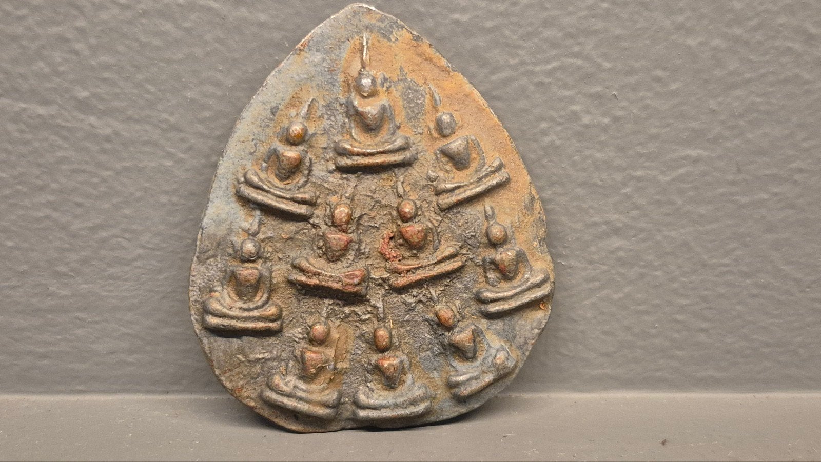 Oud Boeddhistisch Amulet - 5 cm, Ophalen of Verzenden