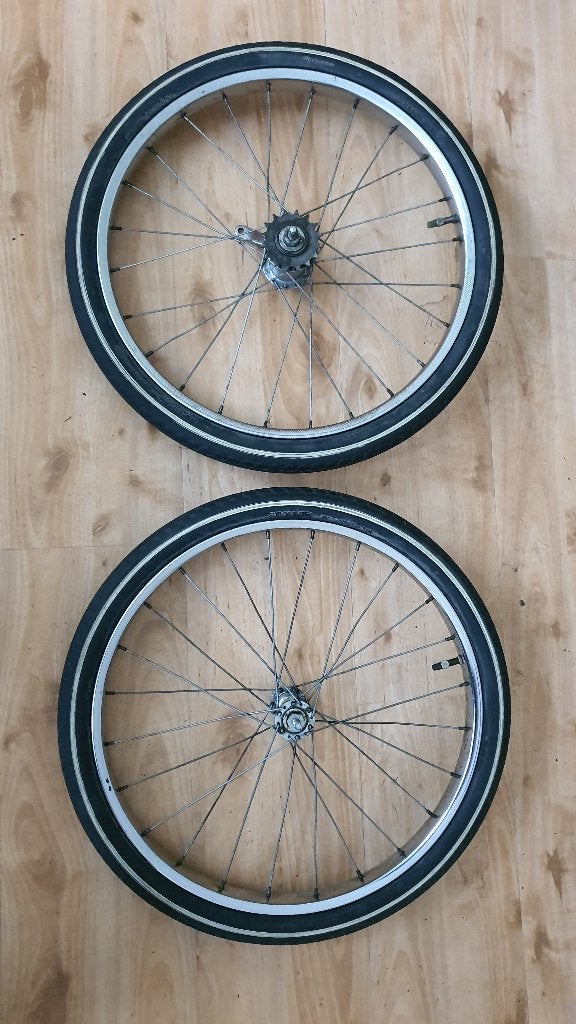 voor en achterwiel, Gebruikt, Staal, Kinderfiets, Ophalen