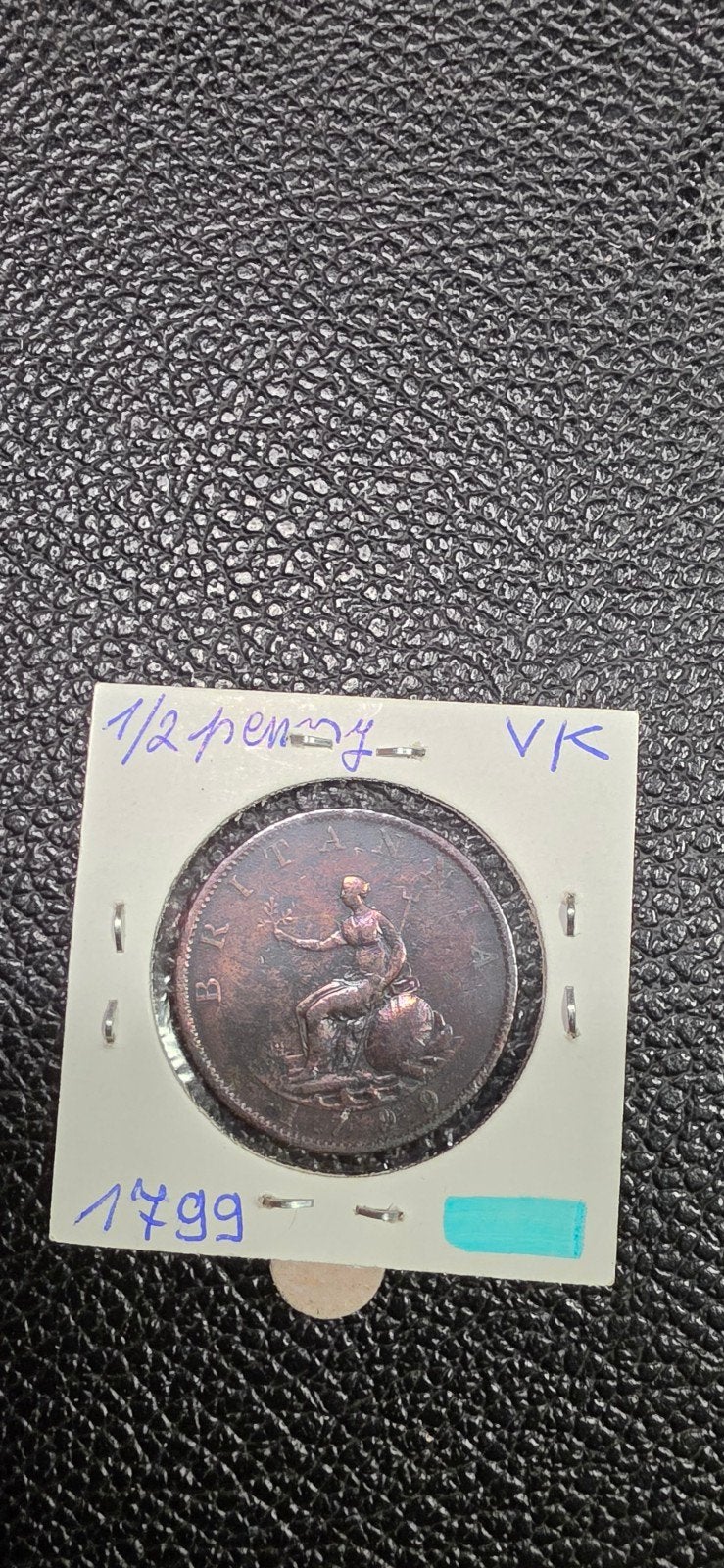 Verenigd Koninkrijk ½ penny 1799, Ophalen of Verzenden, Overige landen