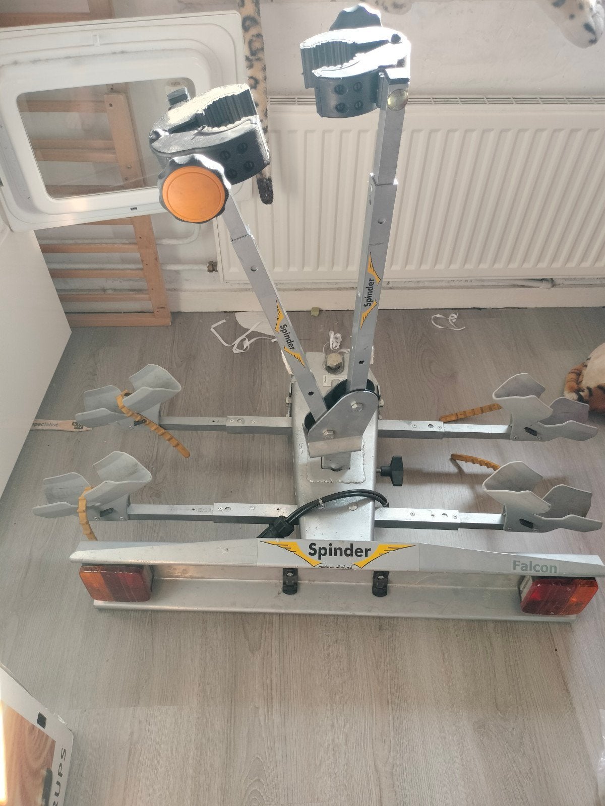 Spinder Falcon trekhaak fietsendrager voor 2 fietsen, Ophalen, 2 fietsen, Gebruikt, Trekhaakdrager