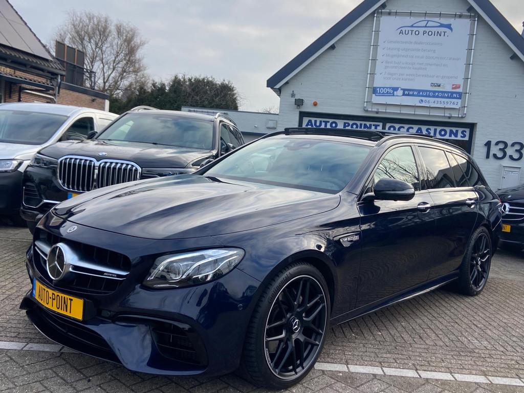 Mercedes-Benz E-klasse Estate AMG 63 4WD/NL-AUTO/PANO/BURMES, Automaat, Gebruikt, 1960 kg, Vierwielaandrijving