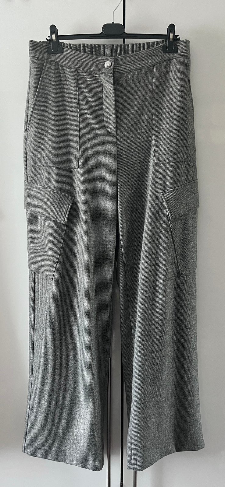🌻Vlotte grijze broek van Caroline Biss ruime 42 44, Verzenden, Maat 42/44 (L), Zo goed als nieuw, Caroline Biss