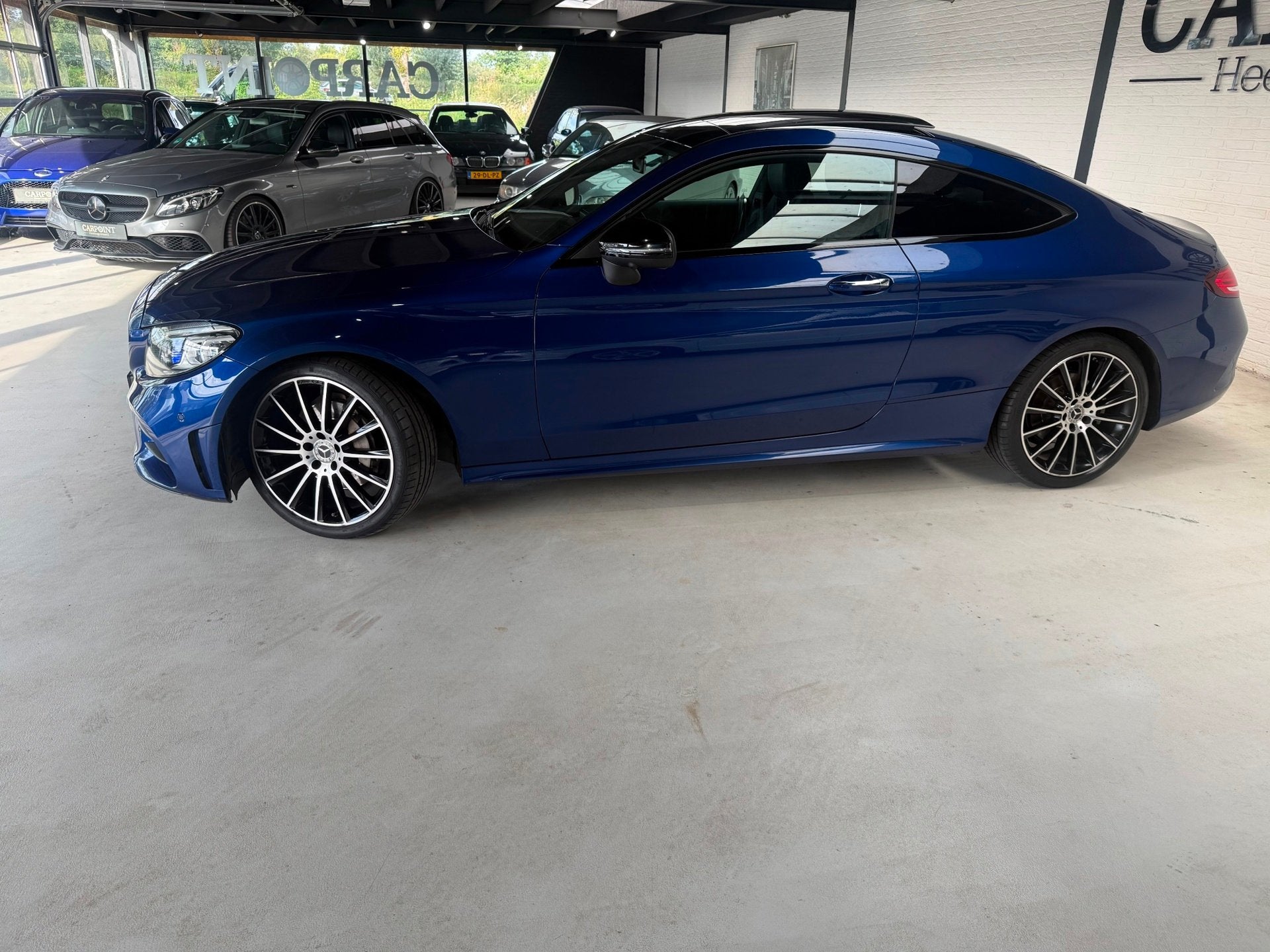 Mercedes-Benz C-klasse Coupé 200 AMG Premium Plus Pack 2019, Auto's, Automaat, Euro 6, 4 cilinders, Leder en Stof