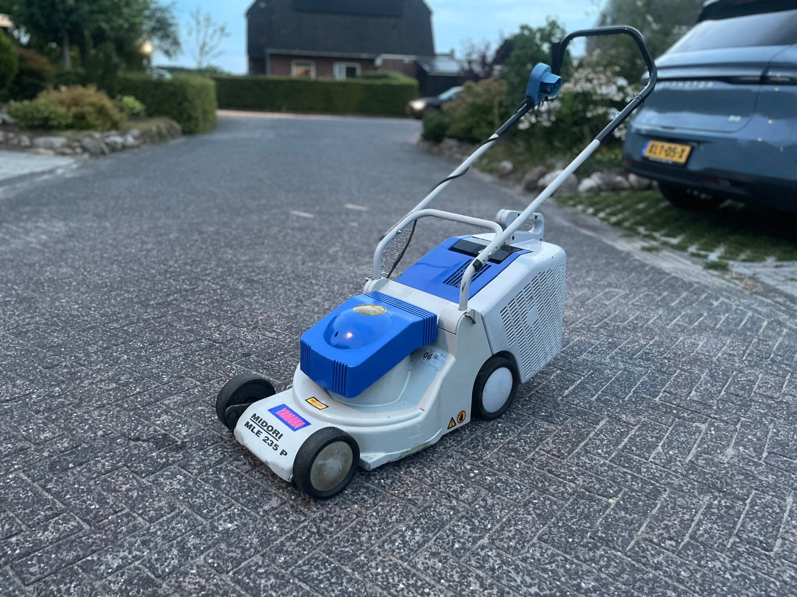 Elektrische grasmaaier/ mulcher&zak - Yamaha midori mle 235P, Cirkelmaaier, Elektrische grasmaaier, Ophalen of Verzenden, Zo goed als nieuw