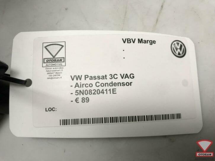 vw passat 3c tiguan 5n vag airco condensor 5n0820411e, Gebruikt, Volkswagen, Volkswagen AG, Berliner Ring 2
38440  Wolfsburg, DE